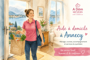 A Dom Services aide à domicile à Annecy pour ménage courses accompagnement et services du quotidien